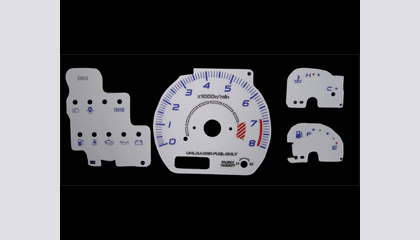 Mercedes reverse glo gauges #4