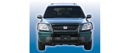 Chrome grille guard honda pilot #4