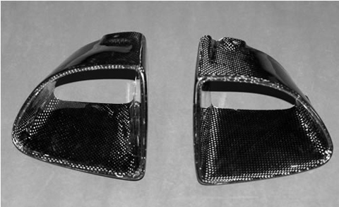 DG Motorsports Body Kit - Carbon Fiber Front Bumper Ducts