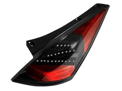 Nissan 350z black led tail lights #9