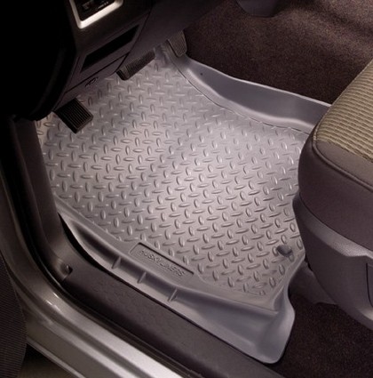 Husky Classic Style Front Seat Floor Liners – Grey