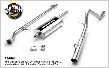 2001-2007 Ford Escape Magnaflow Performance Exhaust - Single Straight Rear Passenger Side Exit, Cat-Back