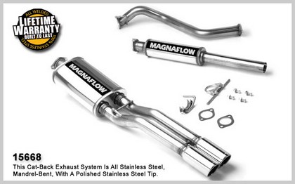 1993-1998 Volkswagen Jetta Magnaflow Performance Exhaust - Dual Rear Exit, Cat-Back