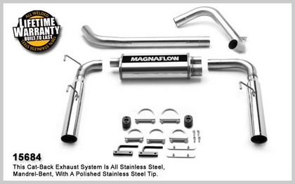 1998-2002 Chevrolet Camaro Magnaflow Performance Exhaust - Dual Split Rear Exit, Cat-Back