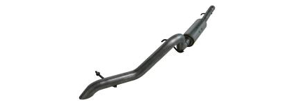 MBRP Exhaust System - Installer Series (Off Road Single Side Exit Exhaust System) (Aluminized) (Includes Muffler, Tailpipe, Exhaust Tip) (Muffler Before Axle)