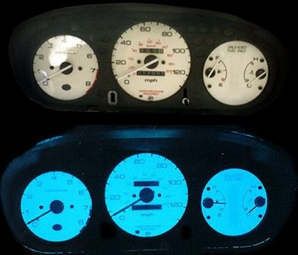 Civic custom face gauge honda #2