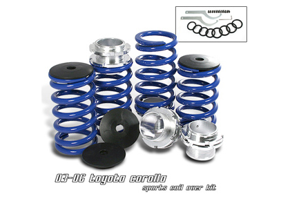 Auto Racing Insurance on Option Racing Coilover Sleeves Blue 03 06 Corolla Auto Parts