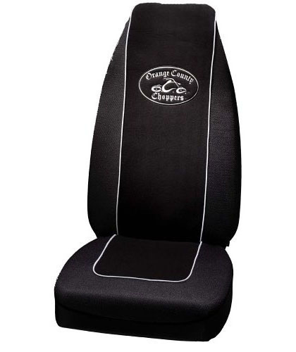 Plasticolor Seat Covers Seat Cover - Highback - Black - Cloth - Orange 