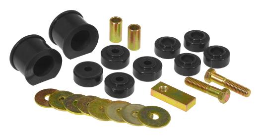 Prothane Front Sway Bar and Endlink Bushings - 1 1/8 Inch - Black
