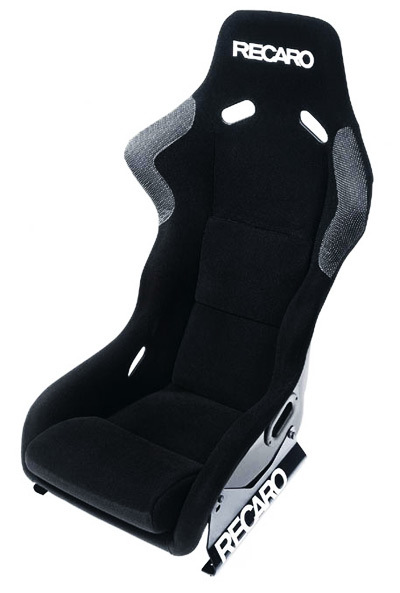 1994-2001 Acura Integra Recaro Profi Racing Seat - 4/5/6 Point Belt - Velour Black Bolster - Velour Black Insert Material - White Logo (Driver or Passenger)