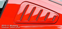 10-14 Ford Mustang 3D Carbon Window Louvers