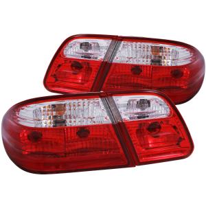 1996-2002 MERCEDES BENZ E CLASS W210   Anzo Taillights - Red/Clear G2