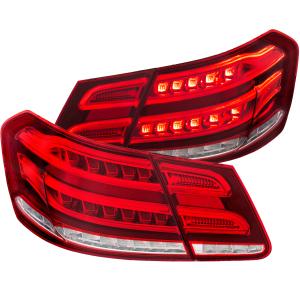 2010-2013 MERCEDES BENZ  E CLASS W212 4DR Anzo LED Taillights - Red/Clear