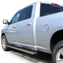 09-16 Dodge Ram (1500 Crew Cab ) APS iStep Running Boards - 4 Inch, Hairline Finish