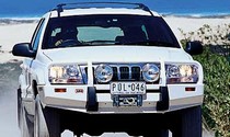 99-03 Jeep Grand Cherokee (Wj) Base, Laredo, Limited, Overland ARB Custom Front Bumper - Bull Bar Winch Mount (Front) (Paintable)