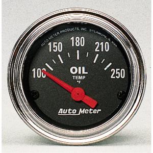 All Jeeps (Universal), Universal - Fits all Vehicles Auto Meter Gauges - Electric Gauge (Oil Temperature: 100-250 degrees F)