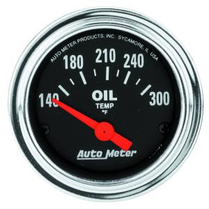All Jeeps (Universal), Universal - Fits all Vehicles Auto Meter Gauges - Electric Gauge (Oil Temperature: 140-300 degree F)