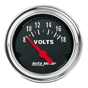 All Jeeps (Universal), Universal - Fits all Vehicles Auto Meter Gauges - Electric Gauge (Volt meter: 8-18 Volts)