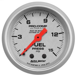 All Jeeps (Universal), Universal - Fits all Vehicles Auto Meter Gauges - Ultra-Lite Series Mechanical Gauge