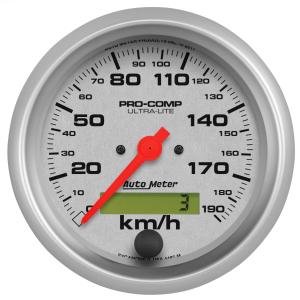 All Jeeps (Universal), Universal - Fits all Vehicles Auto Meter Gauges - Ultra-Lite Series In-dash Speedometer(190 KPH)