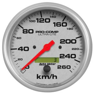 All Jeeps (Universal), Universal - Fits all Vehicles Auto Meter Gauges - Ultra-Lite Series In-dash Speedometer(260 KPH)