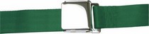 All Jeeps (Universal), All Vehicles (Universal) AutoLoc 2 Point Retractable Airplane Buckle Seat Belt (Dark Green)
