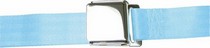 All Jeeps (Universal), All Vehicles (Universal) AutoLoc 2 Point Lap Seat Belt w/ Airplane Lift Buckle (Sky Blue)