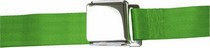 All Jeeps (Universal), All Vehicles (Universal) AutoLoc 3 Point Retractable Airplane Buckle Seat Belt (Green)