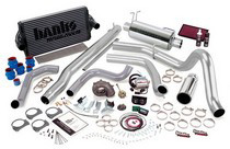 99-03 Ford F250 7.3L (Automatic Transmission), 99-03 Ford F350 7.3L (Automatic Transmission) Banks PowerPack System - Single Exhaust (Chrome Stainless Steel Tip)