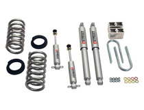 97-03 F-150 2WD Std / Ext Cab, Super Crew (Coils rated for V8 engine only), 97-03 F-250 Light Duty 2WD Std / Ext Cab (Coils rated for V8 engine only) Belltech Stage 2 Lowering Kit w/ Street Performance Shocks (Front Lowering: 2