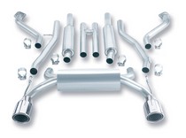 03-08 Nissan 350Z 3.5L V6 RWD Auto/Manual Trans 2-Door Coupe/Convertible Borla Exhaust Systems - Stainless Steel