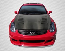 2003-2007 Infiniti G35 Coupe Carbon Creations DriTech  O Design Hood (Carbon Fiber)