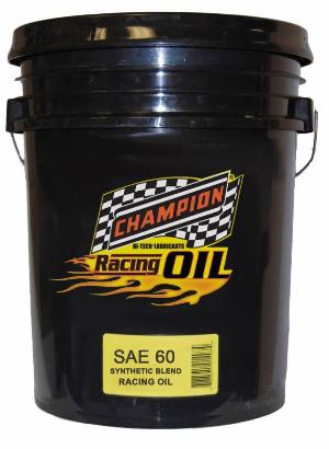 All Vehicles (Universal) Champion SAE 60 Racing Semi-Synthetic Automotive Motor Oil - 5 Gallons