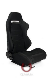 All Cars (Universal), All Jeeps (Universal), All Muscle Cars (Universal), All SUVs (Universal), All Trucks (Universal), All Vans (Universal) Cipher Racing Seats - Black with Outer Grey Stitching