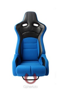 All Cars (Universal), All Jeeps (Universal), All Muscle Cars (Universal), All SUVs (Universal), All Trucks (Universal), All Vans (Universal) Cipher Viper Series Racing Seats - Blue Black Cloth/Polyurethane Leather with Carbon Fiber Polyurethane