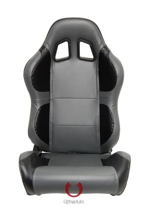 Universal (can work on all vehicles) Cipher Full Carbon Fiber PU Cipher Auto Racing Seats In black and Grey â Pair