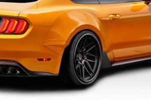 2018-2019 Ford Mustang Couture Grid Wide Body Rear Fender Flares - 4 piece