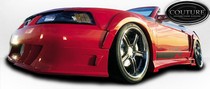 1999-2004 Ford Mustang Couture Demon Fender Flares, Front (Urethane)
