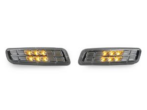 2000-2005 Lexus Is300, 98-04 Gs300/400/430 DEPO Crystal Clear Amber LED Front Bumper Side Marker Lights
