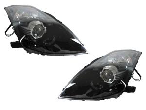 2003-2009 Nissan 350Z DEPO Max Black Projector Headlights - D2S Xenon Model
