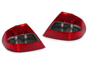 2003-2009 Mercedes W209 Clk-Class DEPO LED Red/Smoke/Red LED Tail Lights