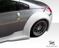2003-2008 Nissan 350Z Must be used in conjunction with complete wide body kit Duraflex B2 Wide Fender Flares, Rear
