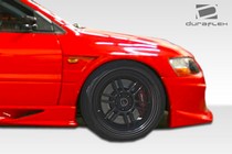 2003-2006 Mitsubishi Evolution Must be used in conjunction with complete wide body kit Duraflex VT-X Wide Body Front Fenders
