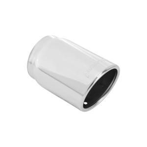 All Vehicles (Universal) Flowmaster Exhaust Tip - 3.50 in. SS Rolled Edge Angle Cut Fits 3.00 in. Tubing - Weld on