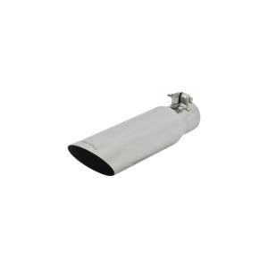 All Vehicles (Universal) Flowmaster Exhaust Tip - 3.00 in. Angle Cut Polished SS Fits 2.25 in. Tubing - Clamp on