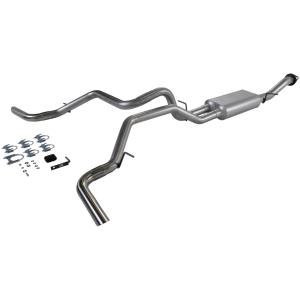 00-03 Tahoe V8 4.8L/5.3L, 01-03 GMC Yukon V8 4.8L/5.3L Flowmaster American Thunder Cat-Back Exhaust System - Dual Side Exit with Super 50 Series Muffler and 2.5 Stainless tips