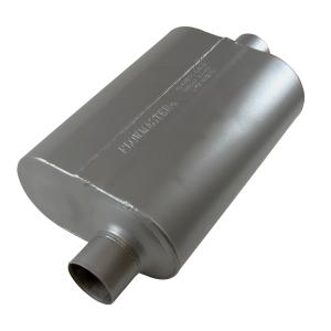 All Vehicles (Universal) Flowmaster Super 40 Muffler 409S - 2.50 Offset In / 2.50 Center Out - Aggressive Sound