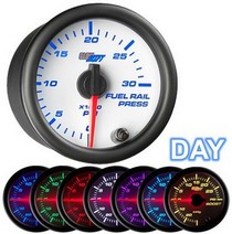 All Cars (Universal), All Jeeps (Universal), All Muscle Cars (Universal), All SUVs (Universal), All Trucks (Universal), All Vans (Universal) Glowshift White 7 Fuel Rail Pressure Gauge (0 to 30,000 PSI)