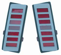 70-72 Chevelle Goodmark Assembly For Side Marker Light (Left - Rear) - Red