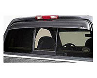 1994-2004 Chevrolet S-10, 1994-2004 GMC Sonoma GTS Rear Window Deflectors - Shadeblade (Dark Smoke)